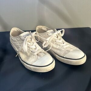 Converse Cream Canvas Sneakers